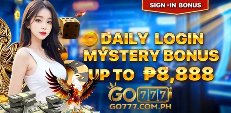 Daily Login Mystery Bonus Up to ₱8,888